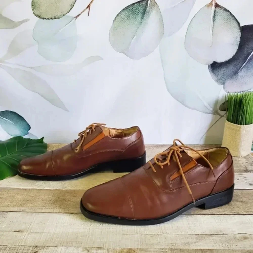AMALI | Lace-Up Dress Shoes in Tan/Brown Style 1843-028 sz 11